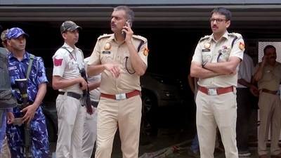 DCP Central M Harshavardhan and Additional DCP Sachin Sharma at the spot where 3 UPSC aspirants lost their lives after the flooding in the coaching institute basement, at Old Rajinder Nagar, in New Delhi on Sunday. (ANI Photo) DCP Central M Harshavardhan and Additional DCP Sachin Sharma at the spot where 3 UPSC aspirants lost their lives after the flooding in the coaching institute basement, at Old Rajinder Nagar, in New Delhi on Sunday. (ANI Photo)