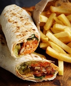 Wraps are tastier than junk food like french fries, with more flavours. (Pinterest) Wraps are tastier than junk food like french fries, with more flavours. (Pinterest)