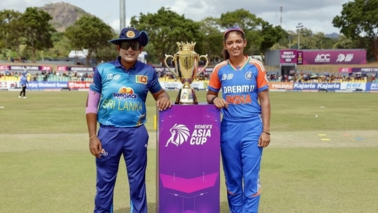 India captain Harmanpreet Kaur won the toss and elected to bat against Sri Lanka in the final of the Women's Asia Cup 2024. (OfficialSLC - X)