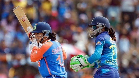 Smriti Mandhana stood up for her team in the mega finale and scored 60 runs off 47 balls which was laced with 10 boundaries.(BCCI-X)