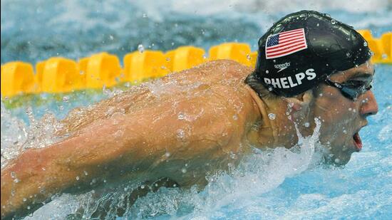 Former American swimmer Michael Phelps. (AFP)