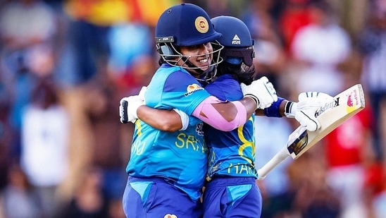 Chamari Athapaththu and Harshitha Samarawickrama shared a 87-run stand for the second wicket which took the game away from India's reach.(ACC Image)