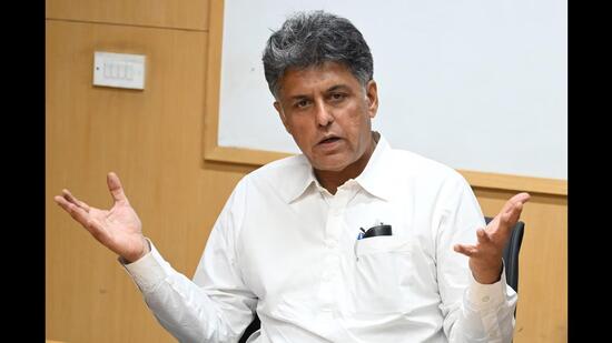 Member of Parliament (MP) Manish Tewari said there is a need to reimagine and reconsider the governance model of Chandigarh. (HT Photo)