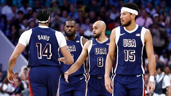 LeBron James' USA side rolled to a 110-84 win over Serbia in their Olympic opener (AFP)