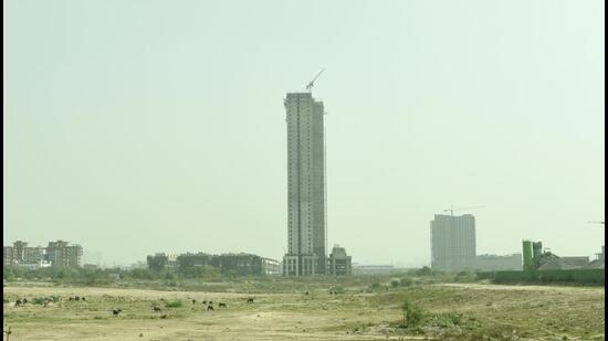 The City Centre land in Noida, which was re-auctioned in March 2021. (HT Archive) The City Centre land in Noida, which was re-auctioned in March 2021. (HT Archive)