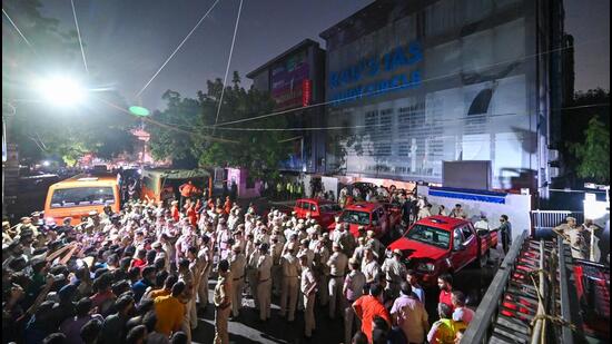 The scene of the incident. (Sanchit Khanna/HT Photo) The scene of the incident. (Sanchit Khanna/HT Photo)
