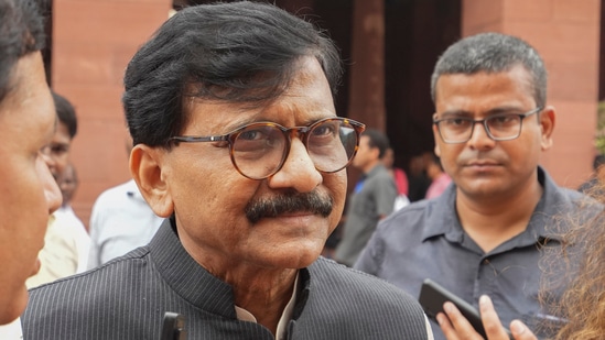 Shiv Sena (UBT) MP Sanjay Raut said the practice of muting the microphones of chief minister doesn't suit democratic norms(PTI)