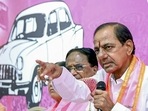 Bharat Rashtra Samithi president lambasted the judicial probe into alleged irregularities in power sector during his regime. (PTI)(HT_PRINT) Bharat Rashtra Samithi president lambasted the judicial probe into alleged irregularities in power sector during his regime. (PTI)(HT_PRINT)