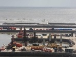 Mumbai, India - June 16, 2022: A view of Bandra-Versova Sea Link (BVSL) project in progress at Carter Road, Bandra, in Mumbai, India, on Thursday, June 16, 2022. (Photo by Satish Bate/ Hindustan Times) (Satish Bate/HT PHOTO) Mumbai, India - June 16, 2022: A view of Bandra-Versova Sea Link (BVSL) project in progress at Carter Road, Bandra, in Mumbai, India, on Thursday, June 16, 2022. (Photo by Satish Bate/ Hindustan Times) (Satish Bate/HT PHOTO)