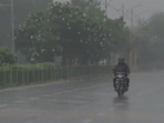 Heavy rain lashed in parts of Gujarat on Monday. Heavy rain lashed in parts of Gujarat on Monday.