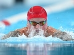 Britain's Adam Peaty competes in the final of the men's 100m breaststroke swimming event during the Paris 2024 Olympic Games Britain's Adam Peaty competes in the final of the men's 100m breaststroke swimming event during the Paris 2024 Olympic Games