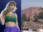 July 28: Fans swarmed to Olympiaberg in the Olympiapark to catch a free viewing of Taylor Swift's concerts in Munich. July 28: Fans swarmed to Olympiaberg in the Olympiapark to catch a free viewing of Taylor Swift's concerts in Munich.