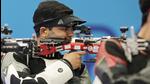 India's Arjun Babuta competes in the 10m air rifle men's final at the 2024 Summer Olympics, on Monday. (AP) India's Arjun Babuta competes in the 10m air rifle men's final at the 2024 Summer Olympics, on Monday. (AP)