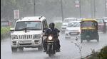 Light to moderate rain is expected in the city on Tuesday while monsoon activity will intensify on Wednesday and Thursday, as per the India Meteorological Department (IMD). (HT File)