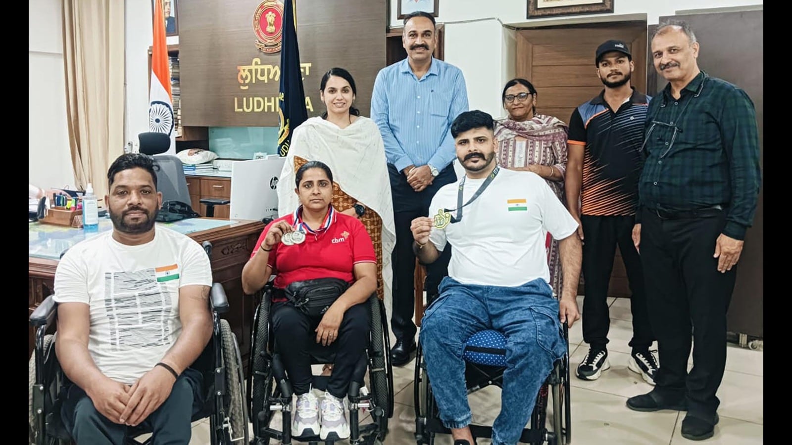 Ludhiana DC lauds para platers Shubham, Shabana