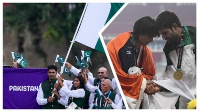 Arshad Nadeem is Pakistan's flag-bearer at the Paris Games 2024 (AFP-AP) Arshad Nadeem is Pakistan's flag-bearer at the Paris Games 2024 (AFP-AP)