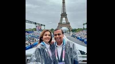 Mukesh Ambani and Nita Ambani attended the opening ceremony of the Paris 2024 Olympics. Mukesh Ambani and Nita Ambani attended the opening ceremony of the Paris 2024 Olympics.