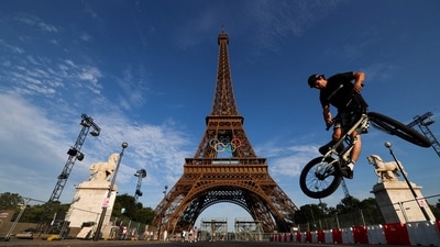 Paris 2024 BMX Racing runs in the Saint-Quentin-en-Yvelines Velodrome on Thursday and Friday. (AFP) Paris 2024 BMX Racing runs in the Saint-Quentin-en-Yvelines Velodrome on Thursday and Friday. (AFP)