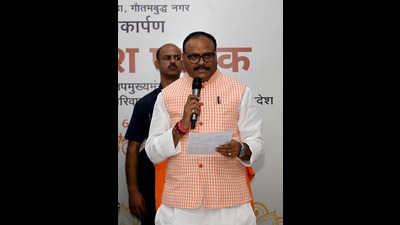 Uttar Pradesh deputy CM Brajesh Pathak (File) Uttar Pradesh deputy CM Brajesh Pathak (File)