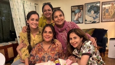 Shabana Azmi shared a picture with Richa Chadha on her Instagram. Shabana Azmi shared a picture with Richa Chadha on her Instagram.