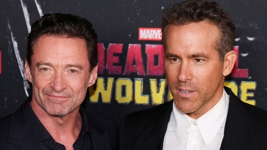 FILE PHOTO: Hugh Jackman and Ryan Reynolds attend the premiere of 'Deadpool and Wolverine' in New York City, New York, U.S., July 22, 2024. REUTERS/Caitlin Ochs/File Photo(REUTERS)