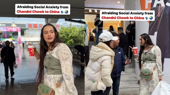 Snapshot of Jaspreet Kaur, an influencer, who was seen mocking people in China. (Instagram/@jaspreetkaurdyora)