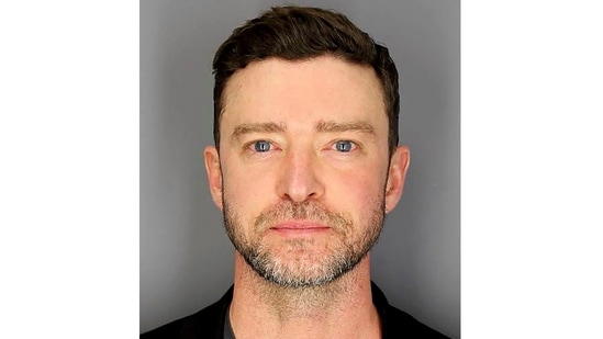 This photo provided by the Sag Harbor New York Police Department on Tuesday, June 18, 2024, shows Justin Timberlake. Pop star Timberlake was charged early Tuesday with drunken driving in Sag Harbor, a village in New York's Hamptons, after police said he ran a stop sign and veered out of his lane in the posh seaside summer retreat.(Sag Harbor Police Department via AP)