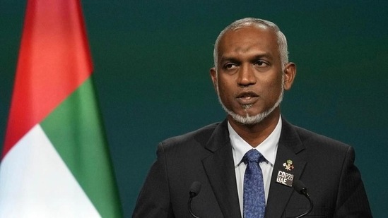 Maldives president Mohamed Muizzu thanked India and China for their support in helping the country with its debt crisis (AP Photo)