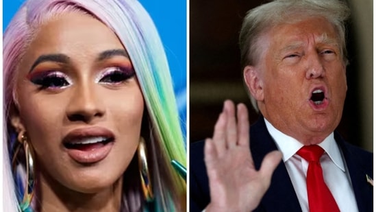 Cardi B joined Democrats to condemn Donald Trump's promise to his Christian voters.(AP)