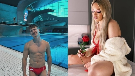 Team GB diver Jack Laugher (left) and former short-track speed skater Elise Christie (right). 