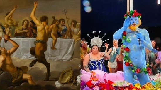 Paris Olympics ceremony not a Last Supper reimagining, but Olympic gods feast(The Feast of the Gods by Jan van Bijlert)
