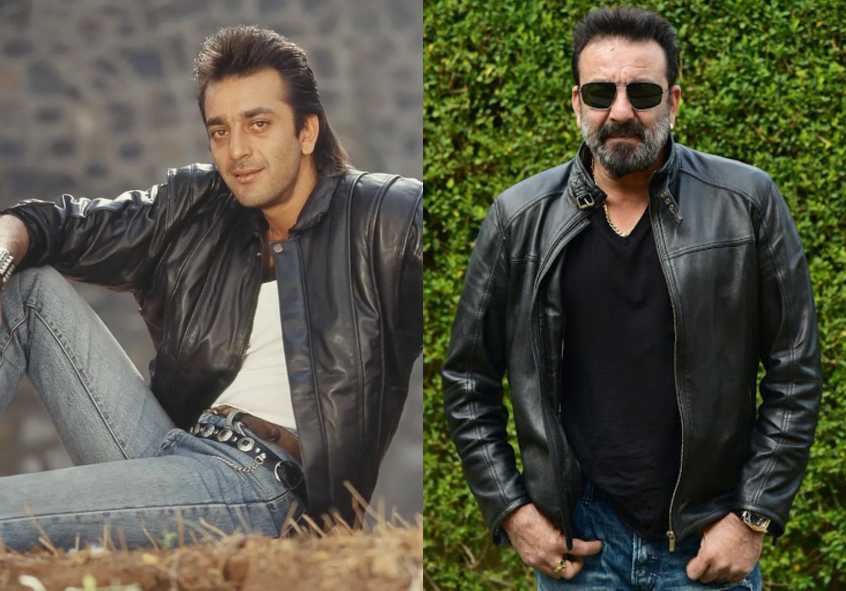 Sanjay Dutt in a leather jacket (Instagram)