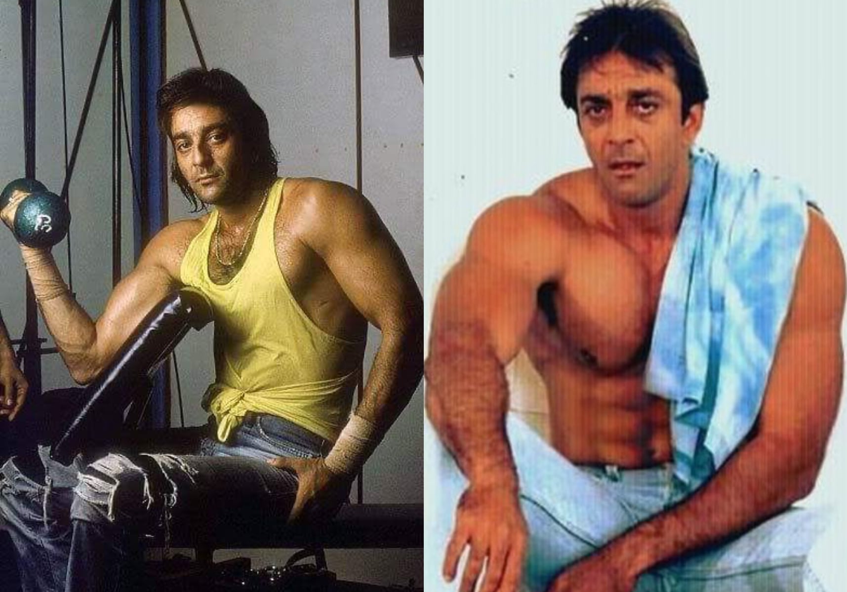 Sanjay Dutt in his body-building era