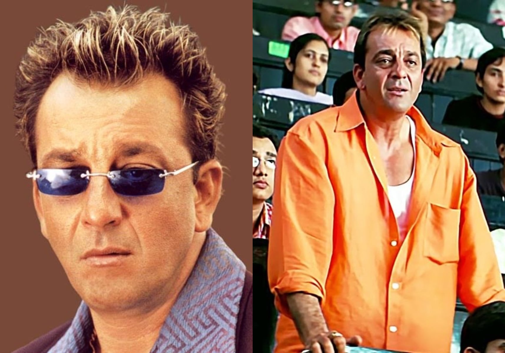 Sanjay Dutt in short, spiky blonde-ish hair(Instagram)