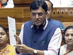 Union Sports and Youth Affairs Minister Mansukh Mandaviya speaks in the Lok Sabha during the Monsoon Session of Parliament, in New Delhi.(SansadTV) Union Sports and Youth Affairs Minister Mansukh Mandaviya speaks in the Lok Sabha during the Monsoon Session of Parliament, in New Delhi.(SansadTV)