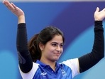 India's Manu Bhaker. (AFP)