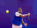 Paris: Indian tennis player Rohan Bopanna during practise for the Men's Doubles Tennis event in the upcoming Paris 2024 Olympics, at the Roland Garros Stadium in Paris, Wednesday, July 24, 2024(PTI) Paris: Indian tennis player Rohan Bopanna during practise for the Men's Doubles Tennis event in the upcoming Paris 2024 Olympics, at the Roland Garros Stadium in Paris, Wednesday, July 24, 2024(PTI)
