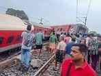 Rescue and relief work underway after the Howrah-Mumbai Mail derailed near Badabamboo in Seraikela-Kharsawan district of Jharkhand early Tuesday, July 30, 2024. (PTI) Rescue and relief work underway after the Howrah-Mumbai Mail derailed near Badabamboo in Seraikela-Kharsawan district of Jharkhand early Tuesday, July 30, 2024. (PTI)