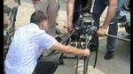 The seized drone in Ferozepur on Tuesday. The seized drone in Ferozepur on Tuesday.