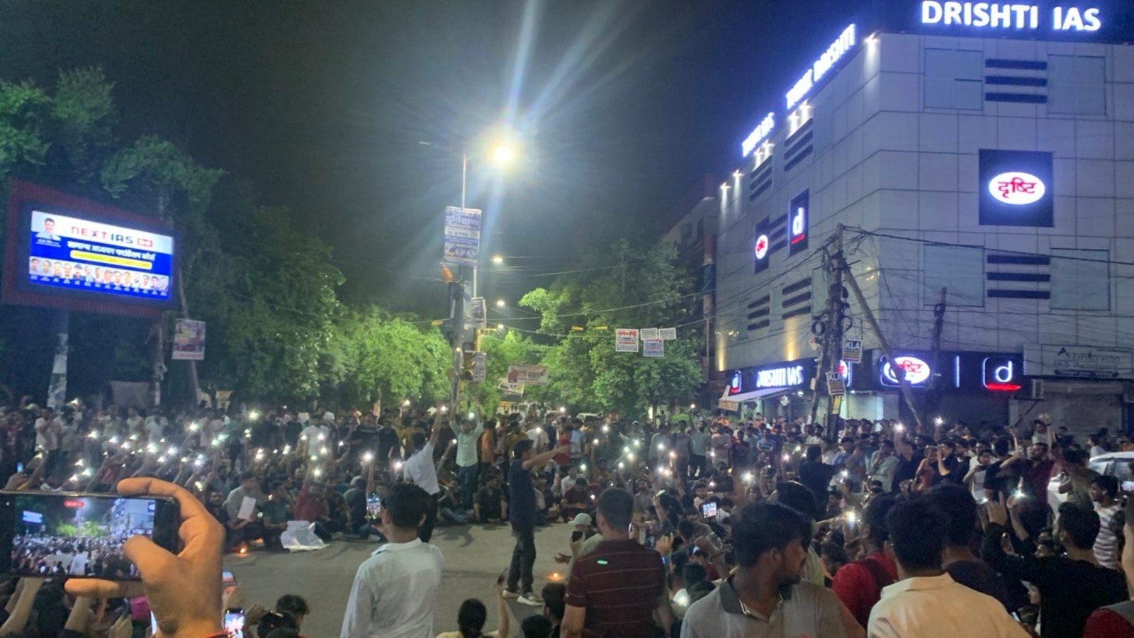 Massive protest outside Drishti IAS in Delhi as MCD seals coaching centre’s basement after deaths at Rau’s IAS