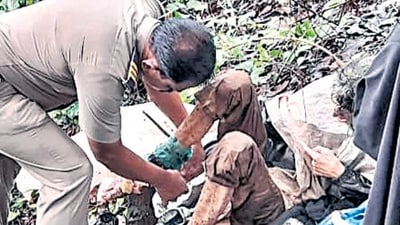 50-year-old US citizen found chained in Sindhudurg forest 50-year-old US citizen found chained in Sindhudurg forest