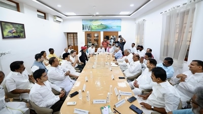 INDIA bloc meeting at Congress leader Mallikarjun Kharge's residence (ANI) (File photo) INDIA bloc meeting at Congress leader Mallikarjun Kharge's residence (ANI) (File photo)