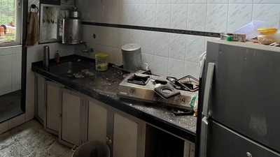 A fire broke out early Friday morning in the Meghwadi building in Lalbaug (Bhushan Koyande) A fire broke out early Friday morning in the Meghwadi building in Lalbaug (Bhushan Koyande)