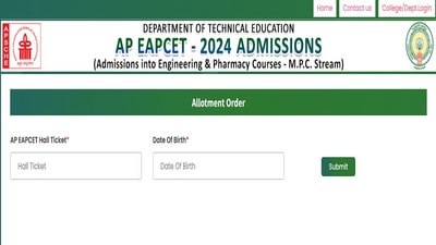 AP EAMCET 2024 final phase seat allotment result declared, direct link to check AP EAMCET 2024 final phase seat allotment result declared, direct link to check