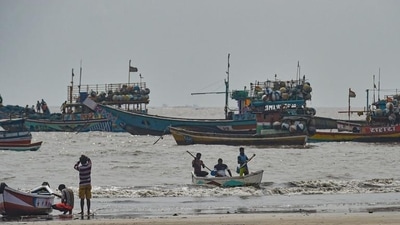 Fishing boats in Thane (PTI) Fishing boats in Thane (PTI)