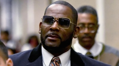 R. Kelly leaves the Daley Center after a hearing in his child support case, May 8, 2019, in Chicago. R. Kelly’s lawyer told an appeals court Monday, March 18, 2024, that all kinds of legitimate organizations — even college fraternities — could be deemed racketeering organizations under a law unjustly used to convict the R&B superstar at his Brooklyn trial of sexually abusing young fans, including some who were children, for decades. (AP / Matt Marton) R. Kelly leaves the Daley Center after a hearing in his child support case, May 8, 2019, in Chicago. R. Kelly’s lawyer told an appeals court Monday, March 18, 2024, that all kinds of legitimate organizations — even college fraternities — could be deemed racketeering organizations under a law unjustly used to convict the R&B superstar at his Brooklyn trial of sexually abusing young fans, including some who were children, for decades. (AP / Matt Marton)