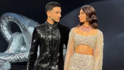 Vedang Raina and Khushi Kapoor at India Couture Week Vedang Raina and Khushi Kapoor at India Couture Week