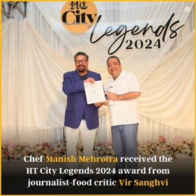 Chef Manish Mehrotra at HT City Legends Awards 2024