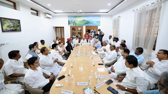 INDIA bloc meeting at Congress leader Mallikarjun Kharge's residence (ANI) (File photo)