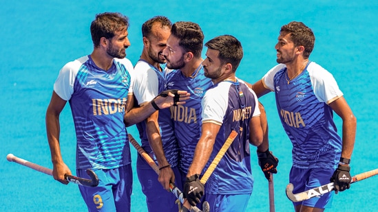 India beat Ireland 2-0 in the Poll B match in Paris Olympics 2024.(PTI)